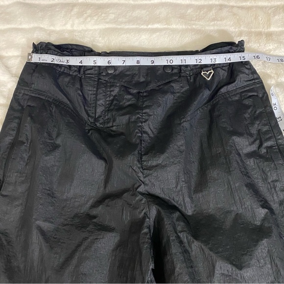 Obermeyer Size 12 Women’s Black Nylon Track Ski Snow Pants Unlined High Rise - Picture 7 of 11